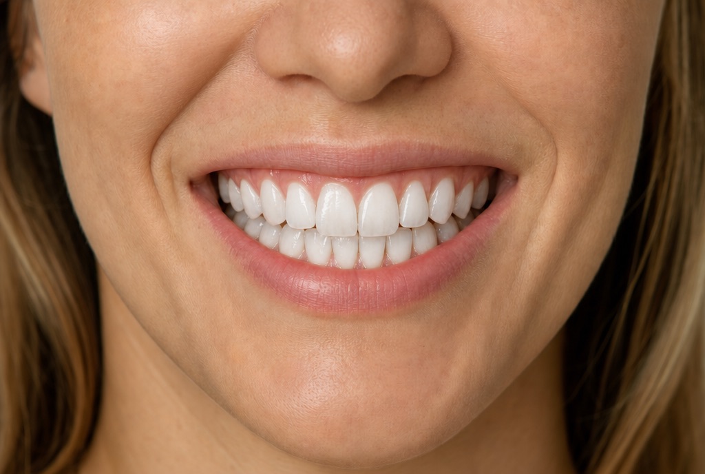 After whitening: the same smile several shades brighter